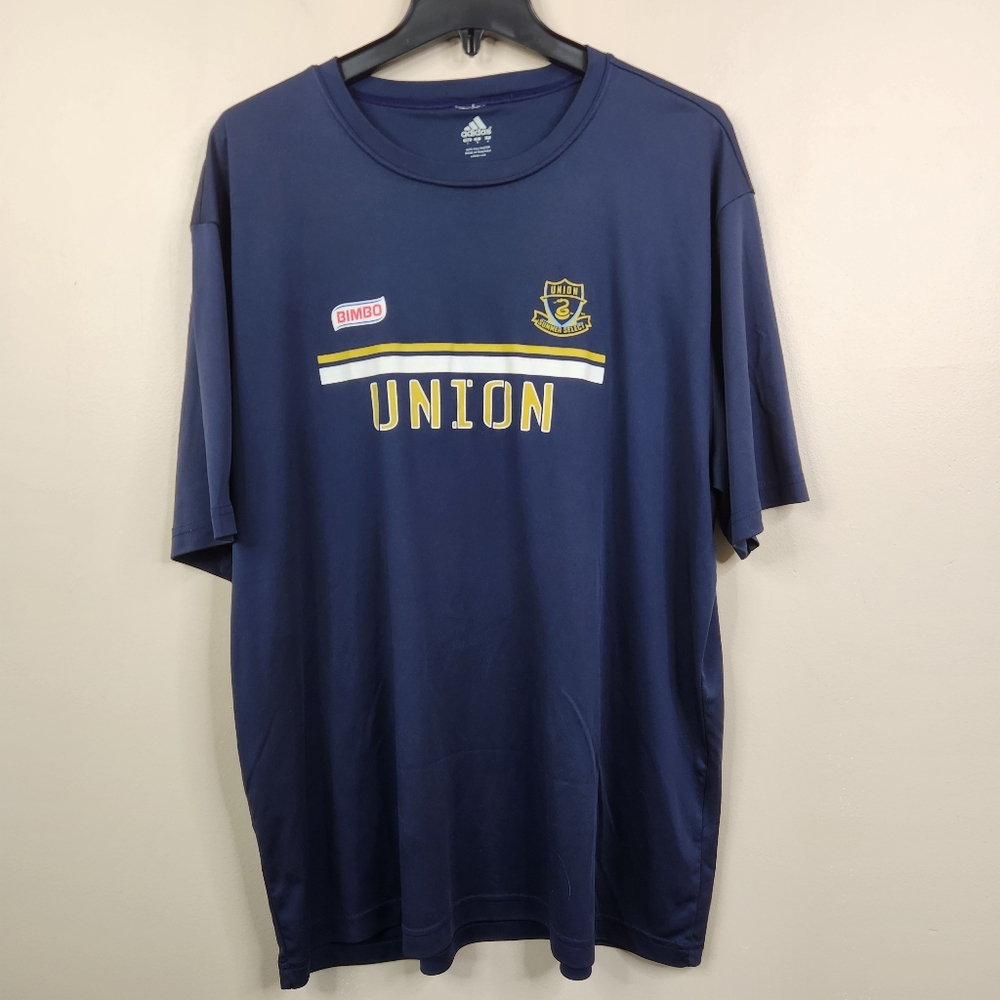 Adidas Philadelphia Union Short Sleeve Crew Neck Summer Select Tee Large